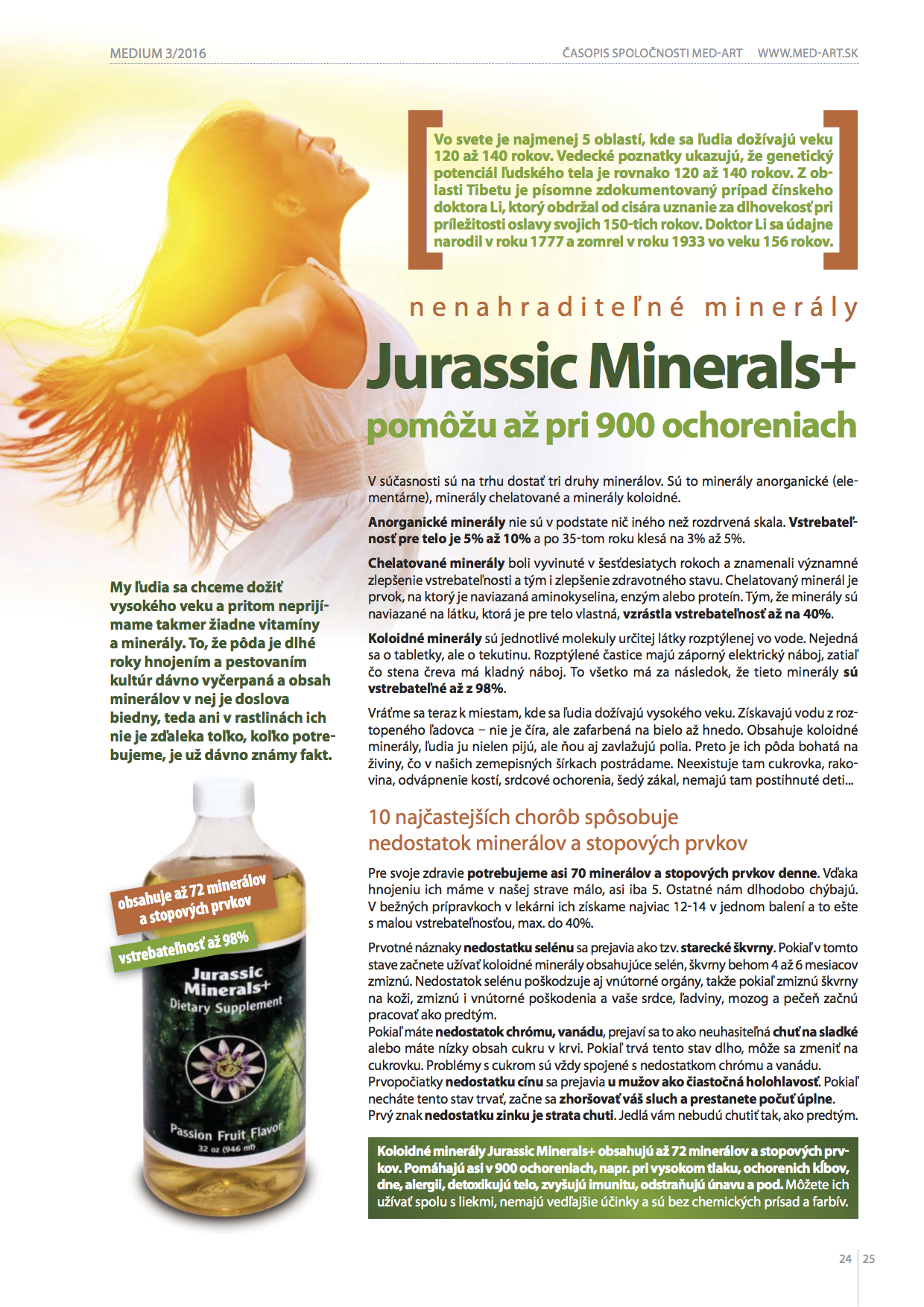 Jurassic Minerals článok z MED-ARTU